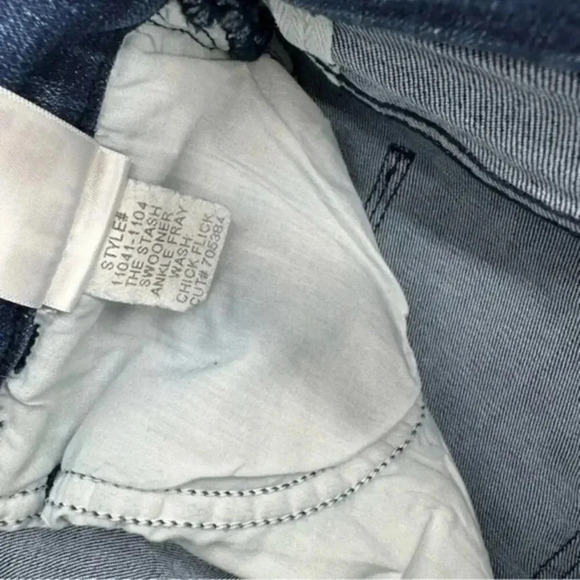 NWT MOTHER The Stash Swooner High Rise Ankle Skinny Jeans in Chick Flick B303 - Picture 6 of 6